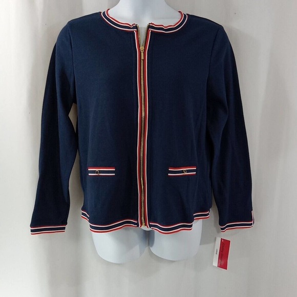 Cathy Daniels Jackets & Blazers - cathy daniels Jacket Women's Size Large Red Whit Blue Striped *